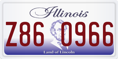 IL license plate Z860966