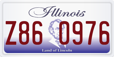 IL license plate Z860976