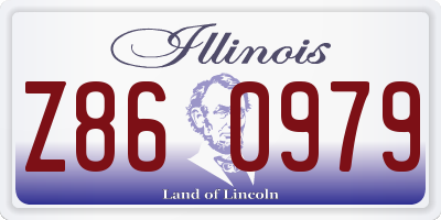 IL license plate Z860979