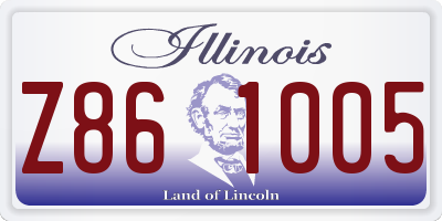 IL license plate Z861005