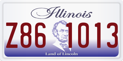 IL license plate Z861013
