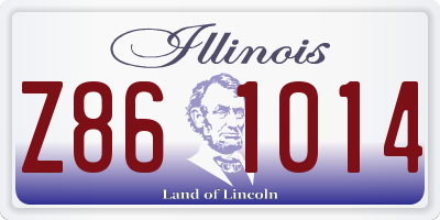 IL license plate Z861014