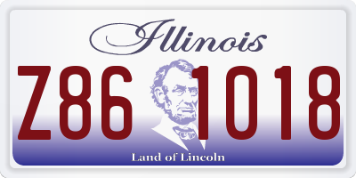 IL license plate Z861018