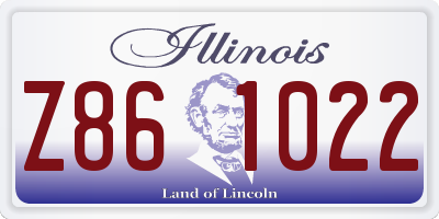 IL license plate Z861022