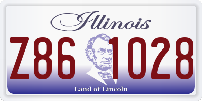 IL license plate Z861028