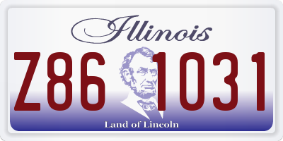 IL license plate Z861031