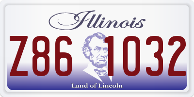 IL license plate Z861032