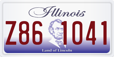 IL license plate Z861041