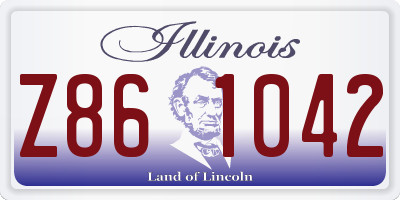 IL license plate Z861042