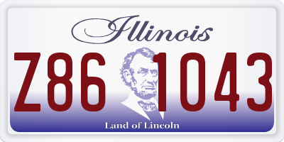 IL license plate Z861043