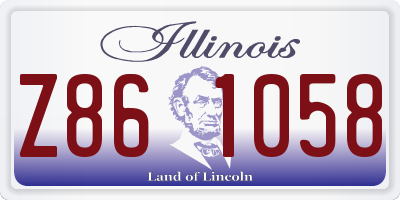 IL license plate Z861058