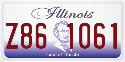IL license plate Z861061