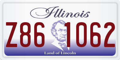 IL license plate Z861062