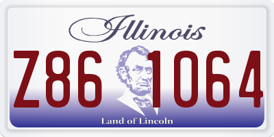 IL license plate Z861064