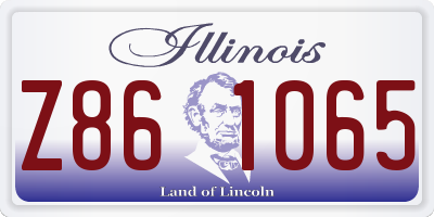 IL license plate Z861065