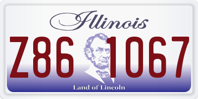 IL license plate Z861067