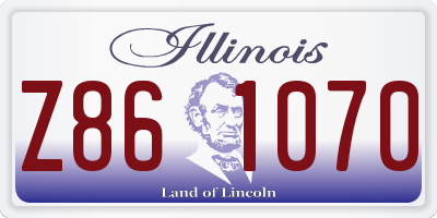 IL license plate Z861070