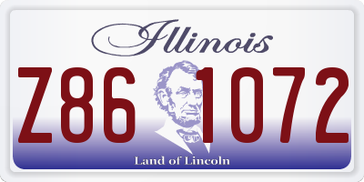 IL license plate Z861072
