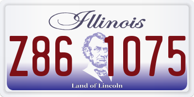 IL license plate Z861075