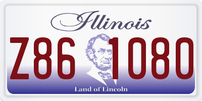 IL license plate Z861080
