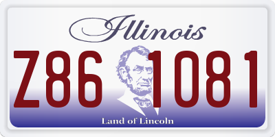 IL license plate Z861081