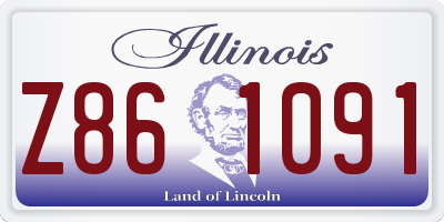 IL license plate Z861091