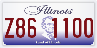 IL license plate Z861100