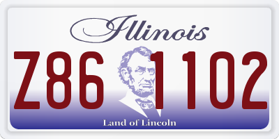 IL license plate Z861102