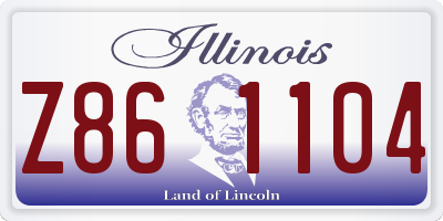 IL license plate Z861104