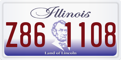 IL license plate Z861108