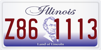 IL license plate Z861113