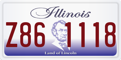 IL license plate Z861118