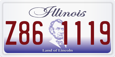 IL license plate Z861119