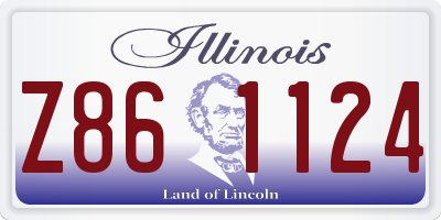 IL license plate Z861124