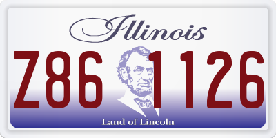 IL license plate Z861126