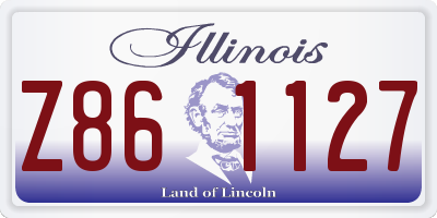 IL license plate Z861127