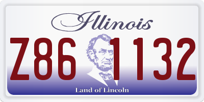 IL license plate Z861132