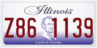 IL license plate Z861139
