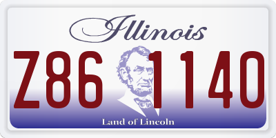 IL license plate Z861140