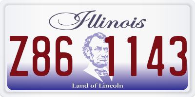 IL license plate Z861143