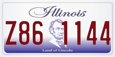 IL license plate Z861144