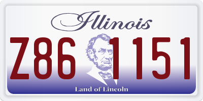 IL license plate Z861151