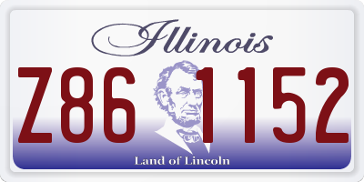 IL license plate Z861152
