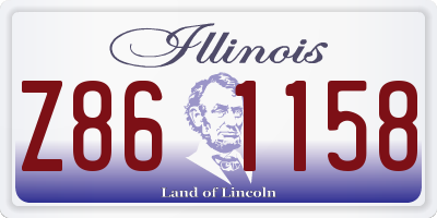 IL license plate Z861158