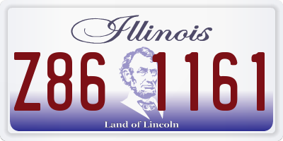 IL license plate Z861161