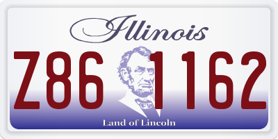 IL license plate Z861162