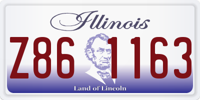 IL license plate Z861163
