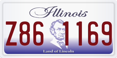 IL license plate Z861169