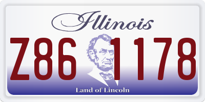 IL license plate Z861178