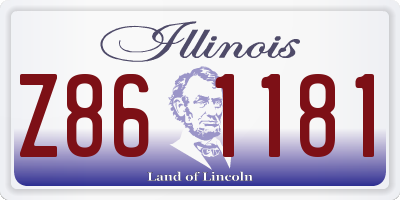 IL license plate Z861181